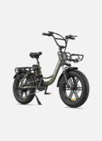 140KM Range Step-thru Electric Fat Bicycle with Front Suspension