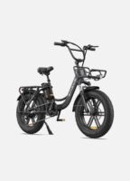 140KM Range Step-thru Electric Fat Bicycle with Front Suspension