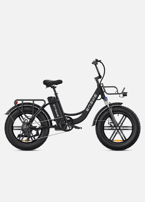 140KM Range Step-thru Electric Fat Bicycle with Front Suspension