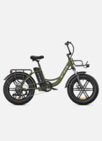 140KM Range Step-thru Electric Fat Bicycle with Front Suspension